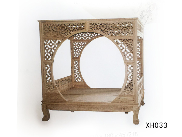 老榆木架子床批发