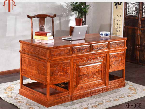 老榆木大班桌批发