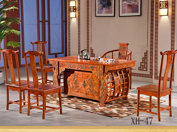 老榆木茶桌榆木茶台